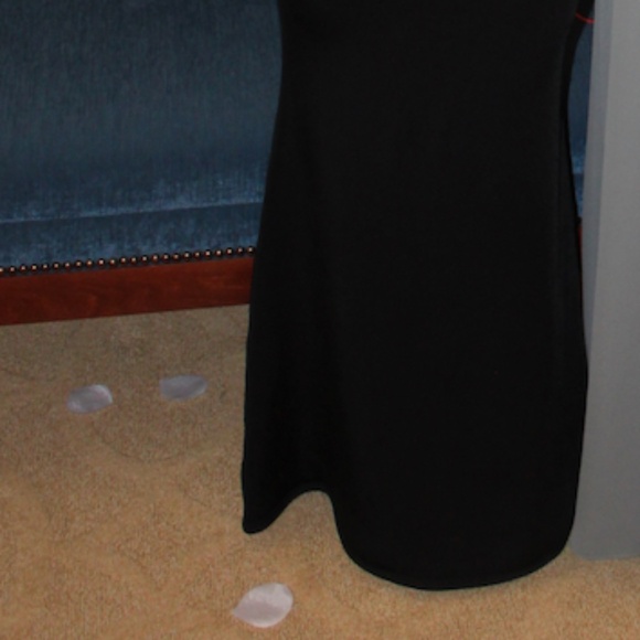 Herve Leger Black Floor Length Gown - Picture 4 of 5